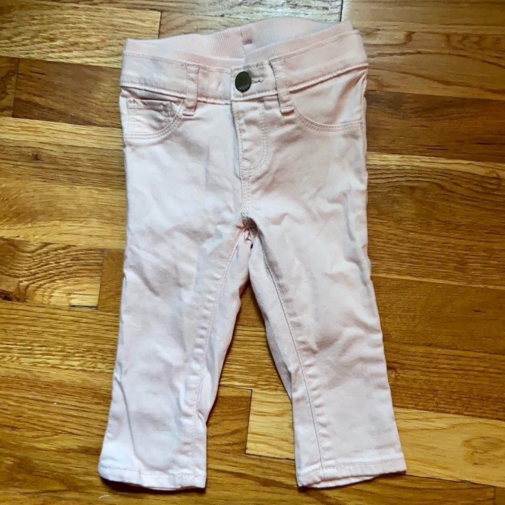 EUC Baby Gap Toddler Girls Pink Jeggings 12-18m